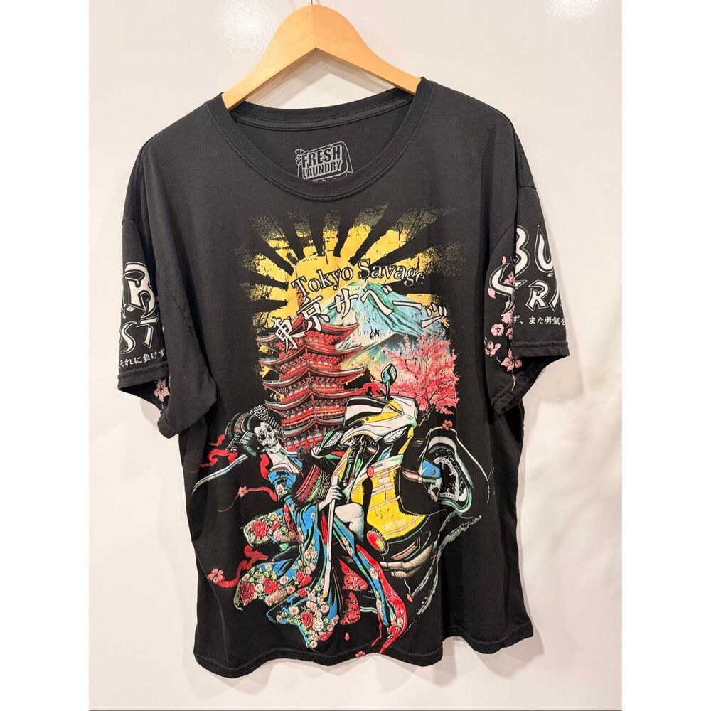 Fresh Laundry Tokyo Savage Ghost Rider Tee 2XL